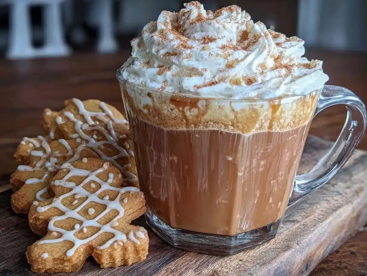 cozy gingerbread latte preparation steps