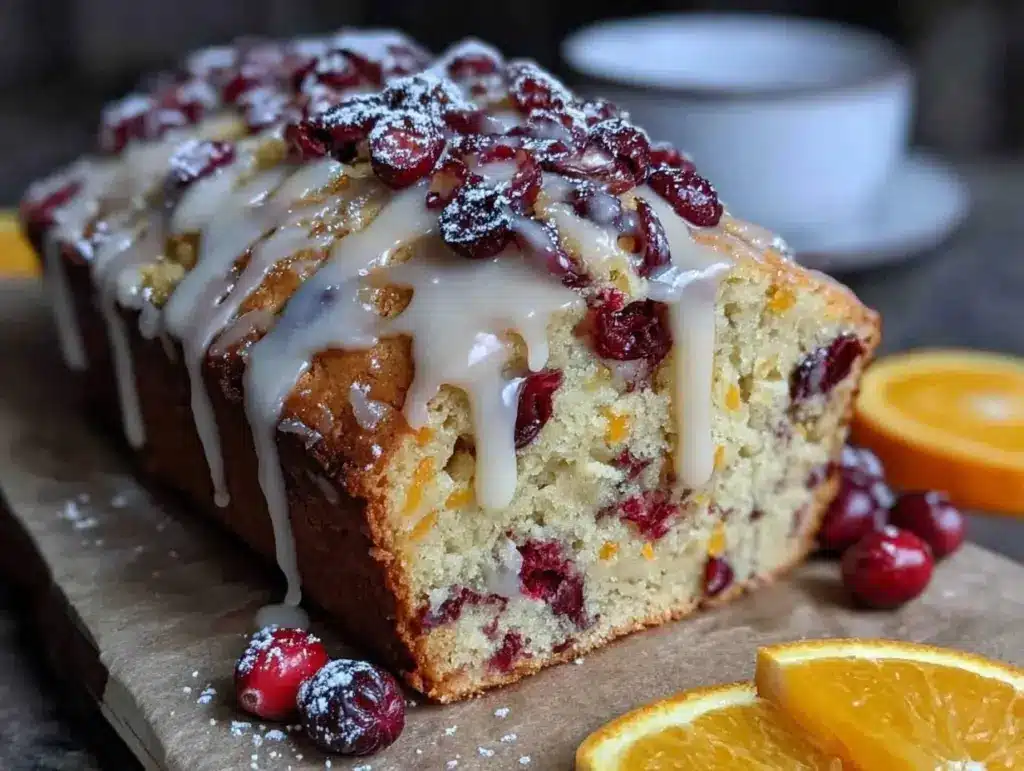 cranberry orange bread - featured image