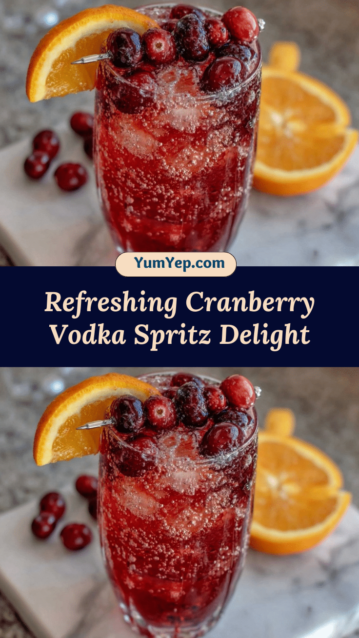 cranberry vodka spritz cocktail recipe