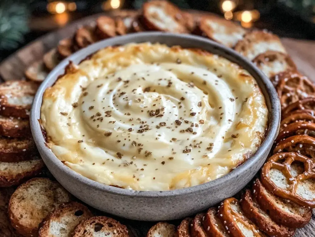 creamy beer cheese dip - featured image