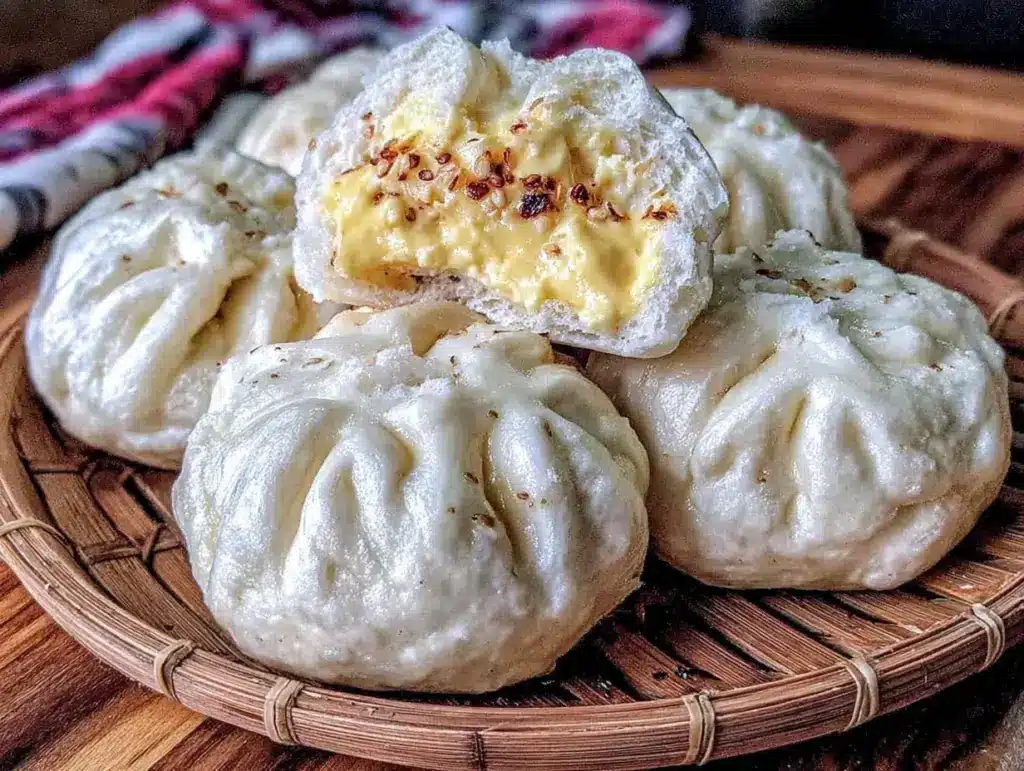 creamy custard buns - featured image