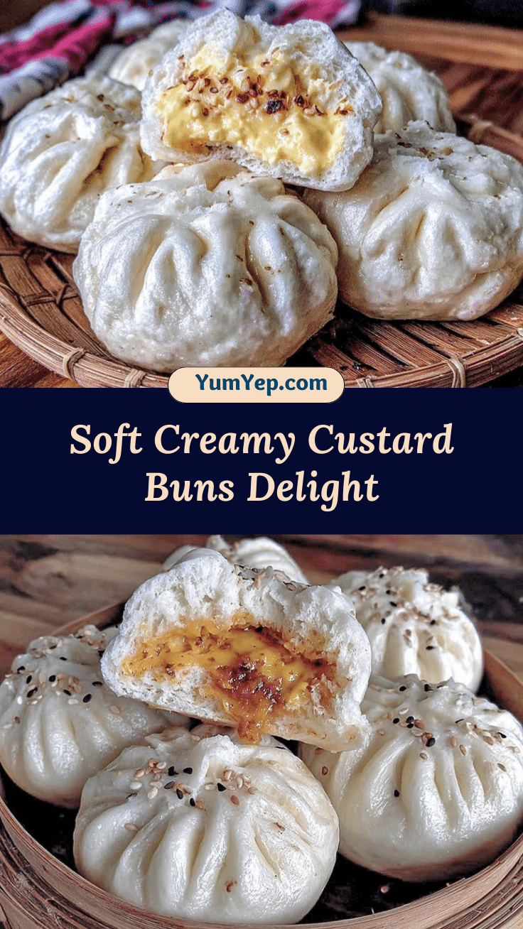 creamy custard buns recipe