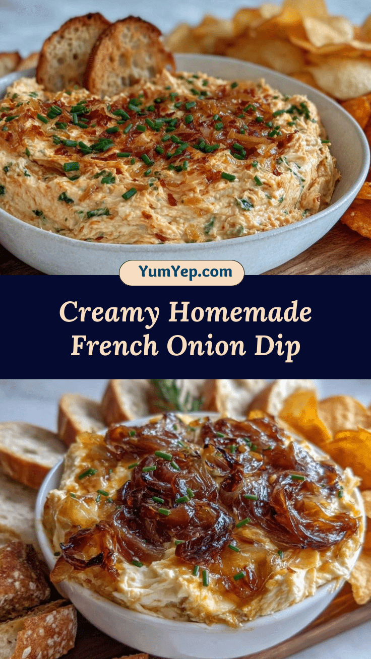 creamy French onion dip recipe