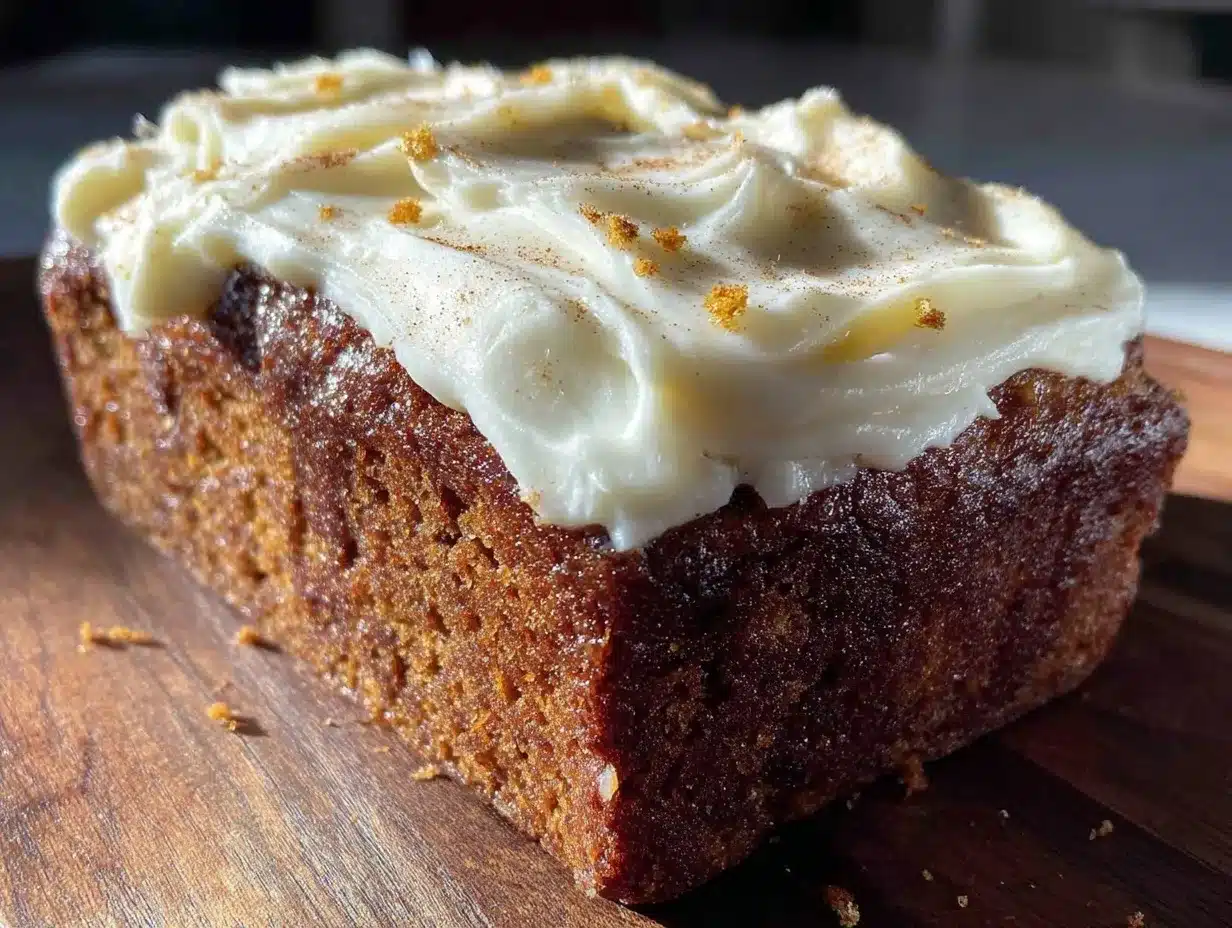 creamy gingerbread loaf preparation steps