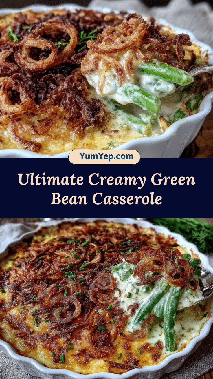 creamy green bean casserole from scratch recipe