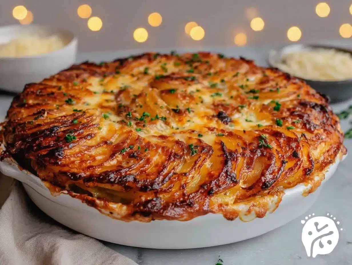 creamy Gruyere scalloped potatoes preparation steps