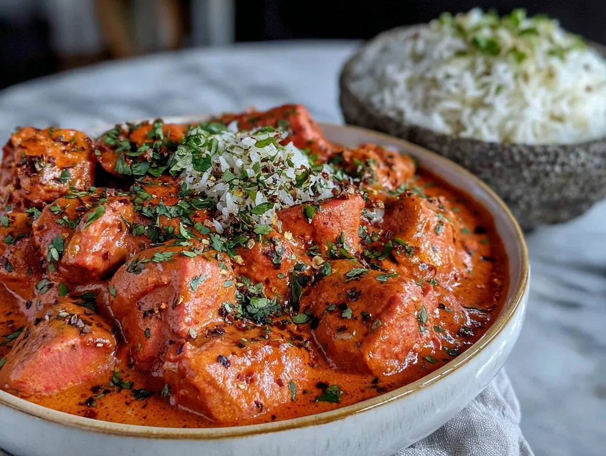 Creamy Instant Pot Butter Chicken preparation steps