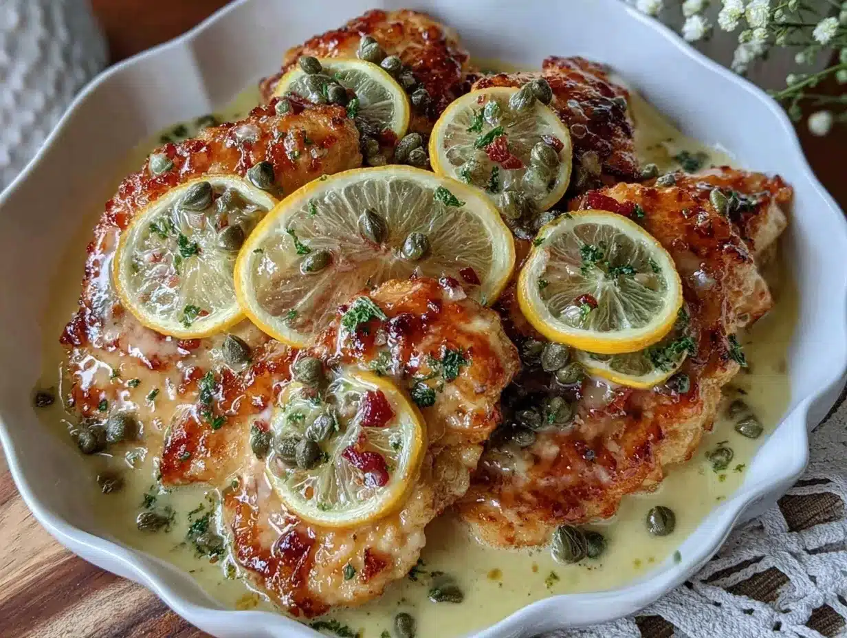creamy lemon chicken piccata preparation steps