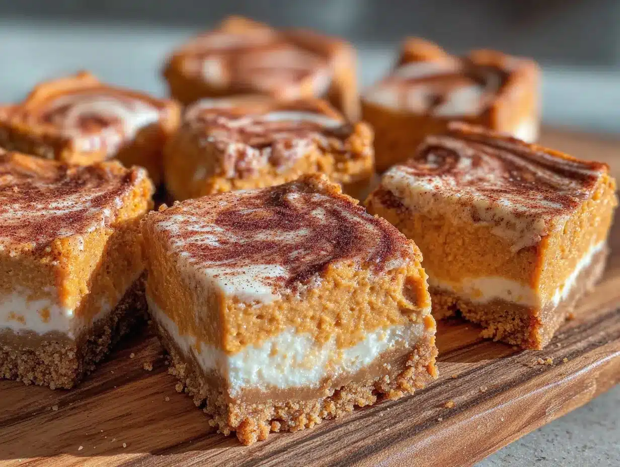 creamy pumpkin cheesecake bars preparation steps