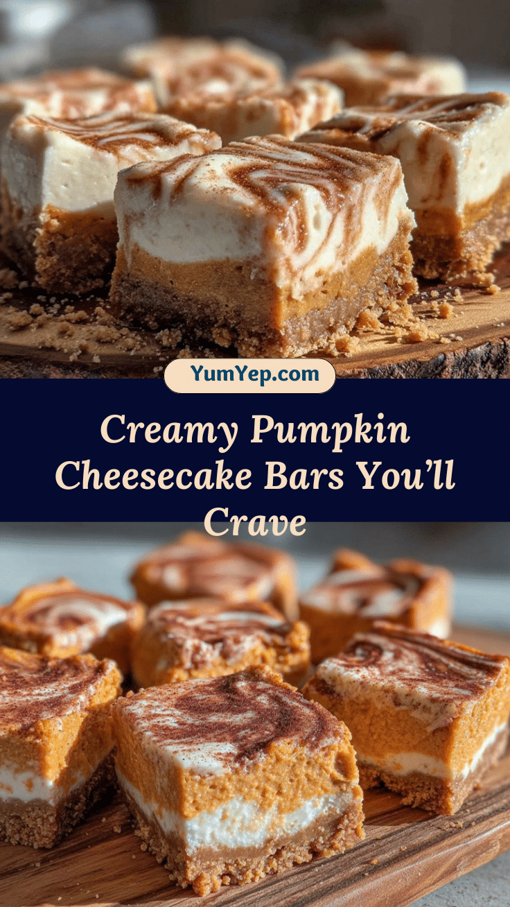 creamy pumpkin cheesecake bars recipe