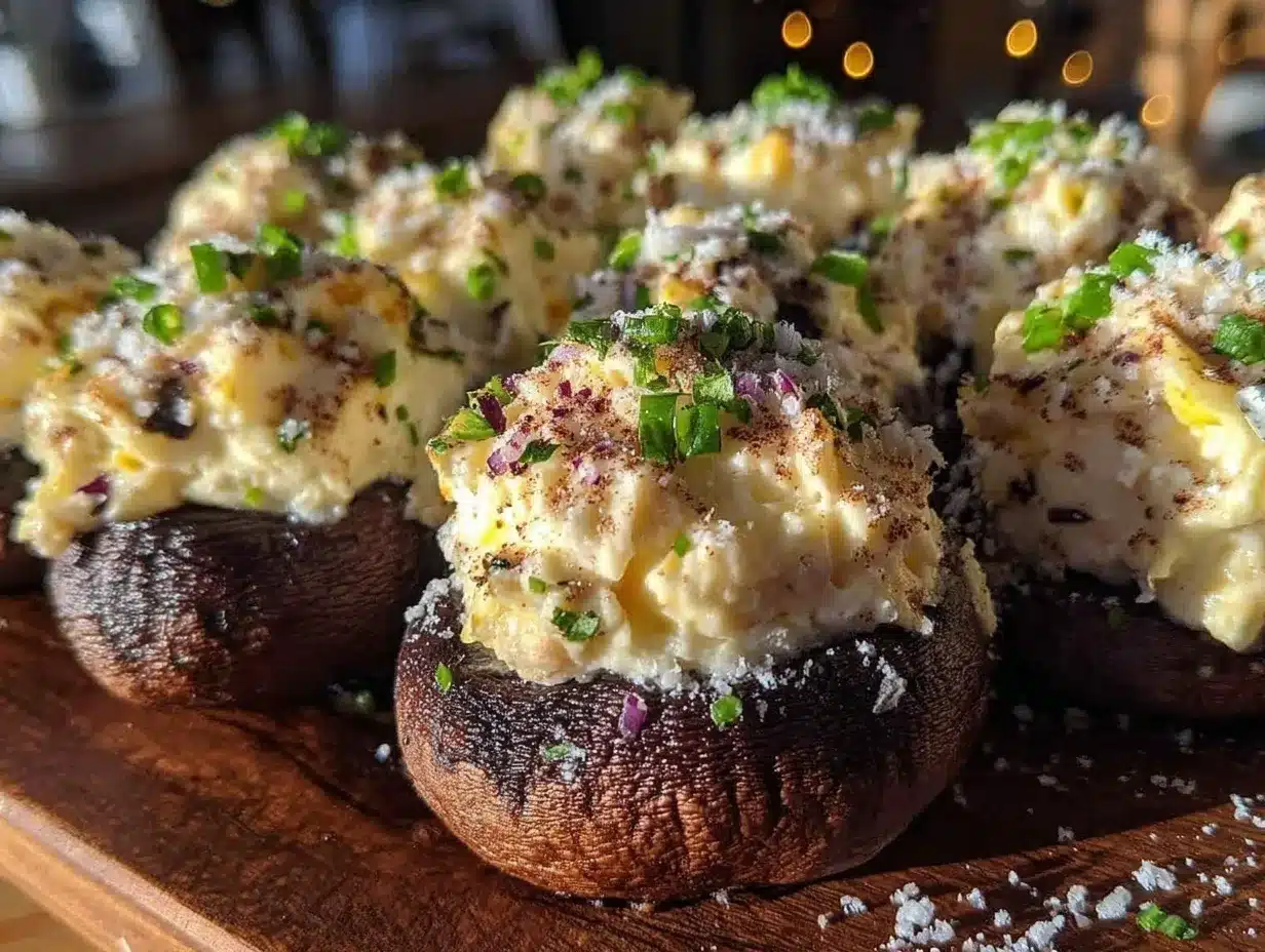 creamy stuffed mushrooms preparation steps