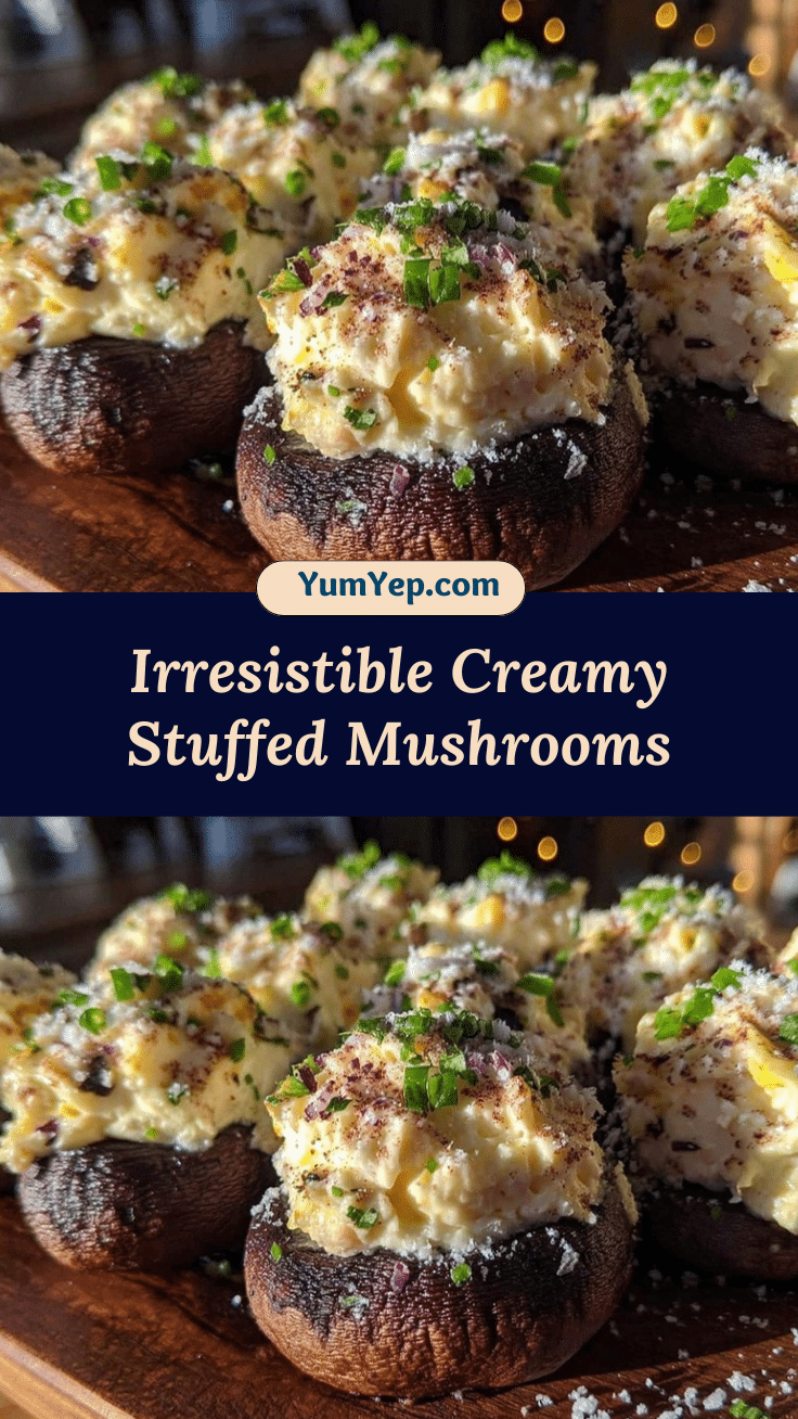 creamy stuffed mushrooms recipe