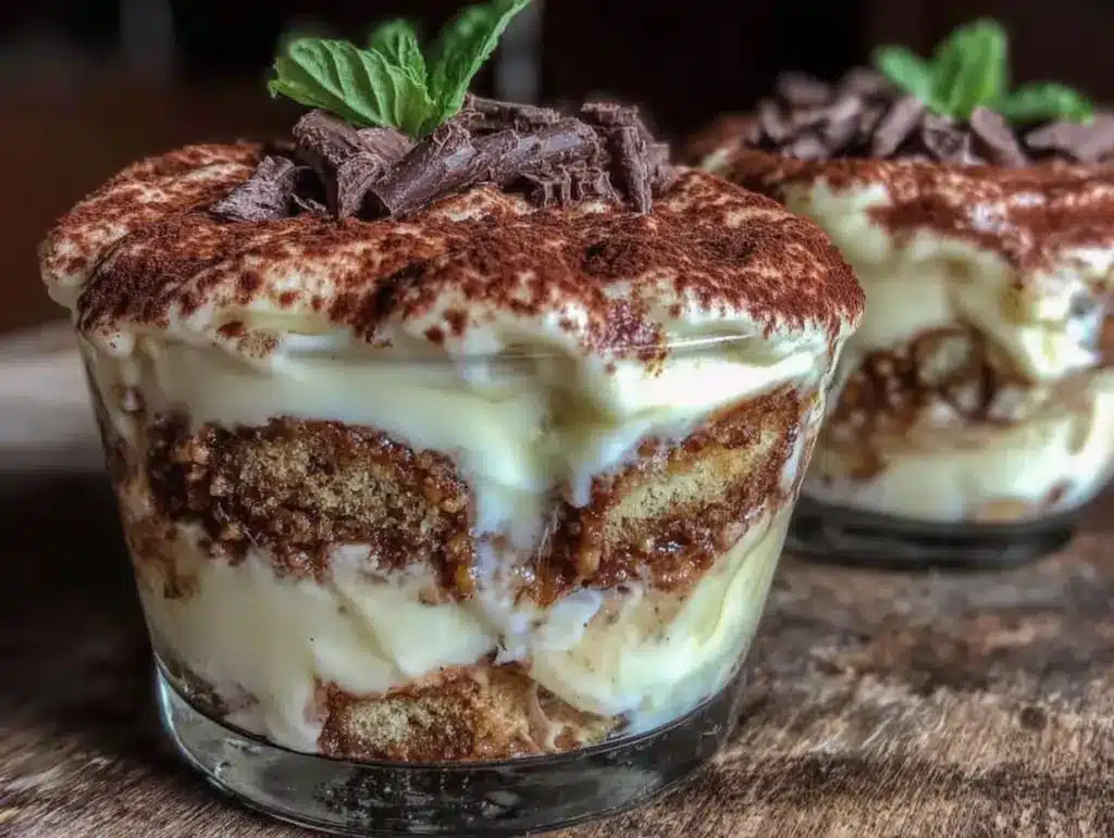 creamy tiramisu for two - featured image