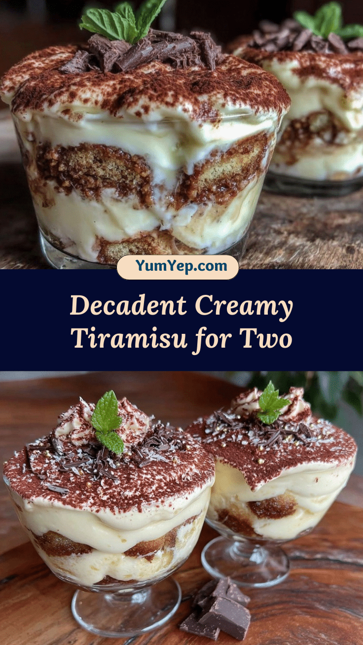 creamy tiramisu for two recipe