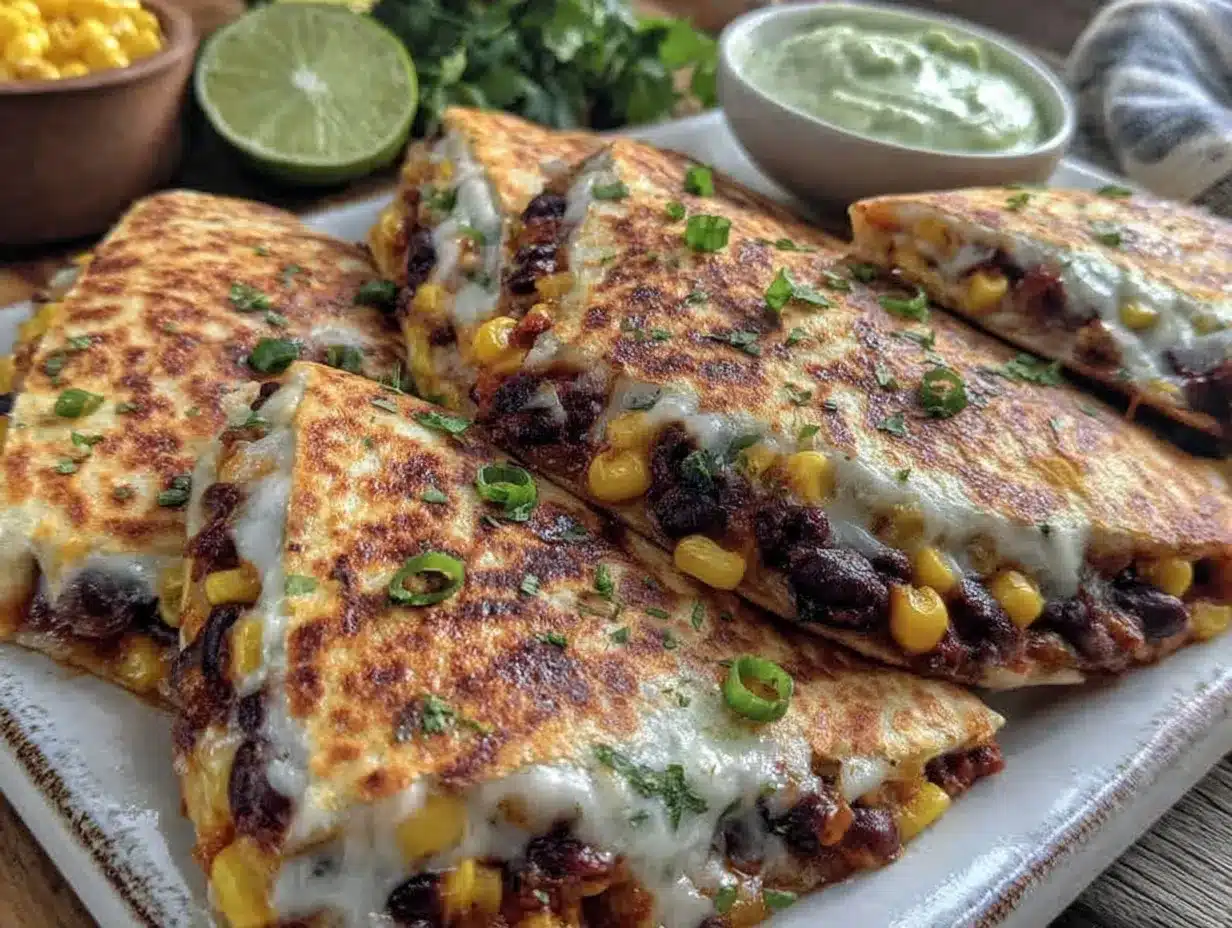 crispy black bean quesadillas preparation steps