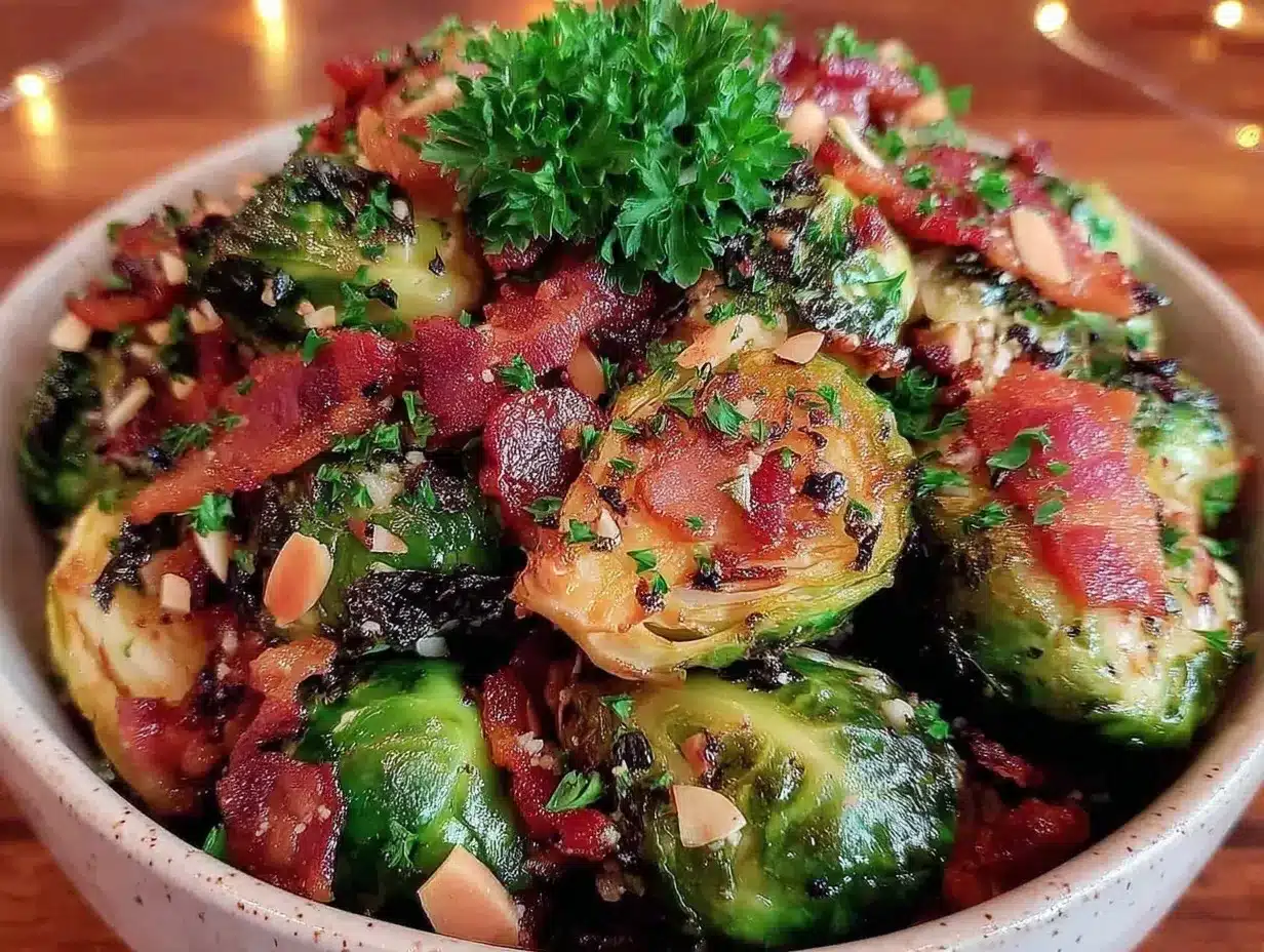 crispy brussels sprouts with bacon delight preparation steps