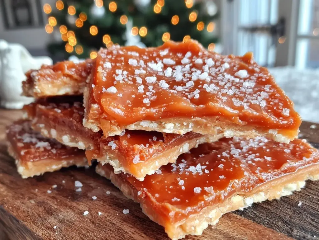 crispy Christmas crack toffee - featured image