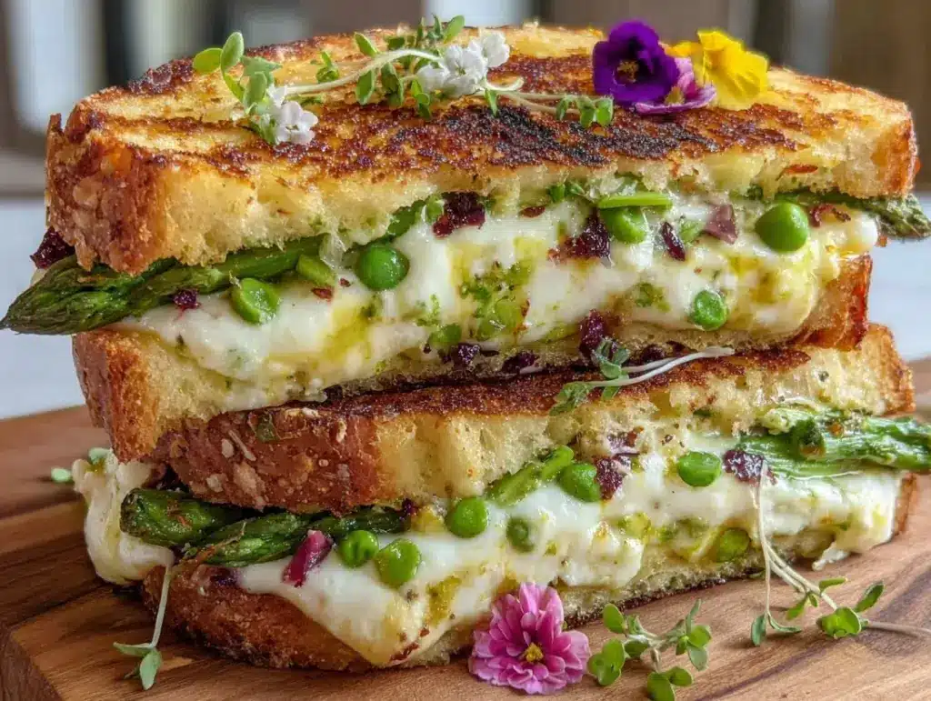 crispy fresh spring panini - featured image
