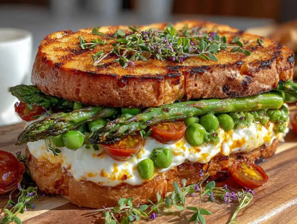 crispy fresh spring panini preparation steps