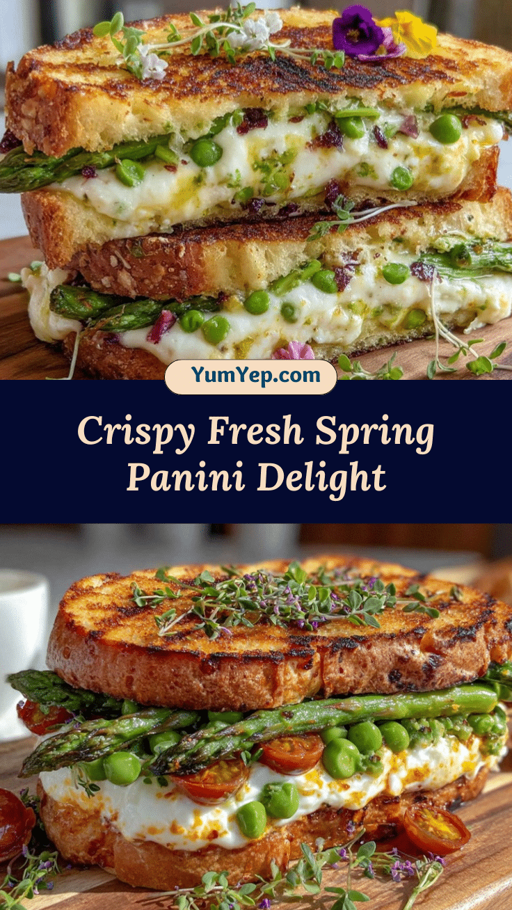 crispy fresh spring panini recipe