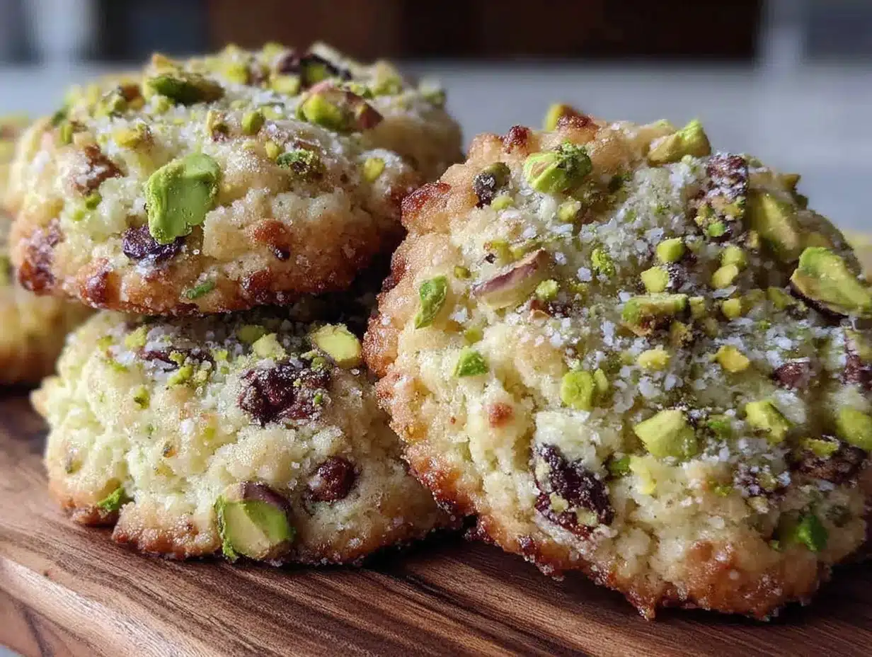 crispy pistachio cookies preparation steps