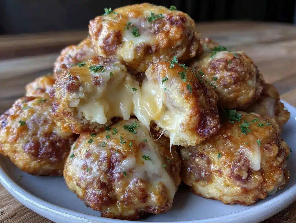 crispy sausage cheese balls preparation steps