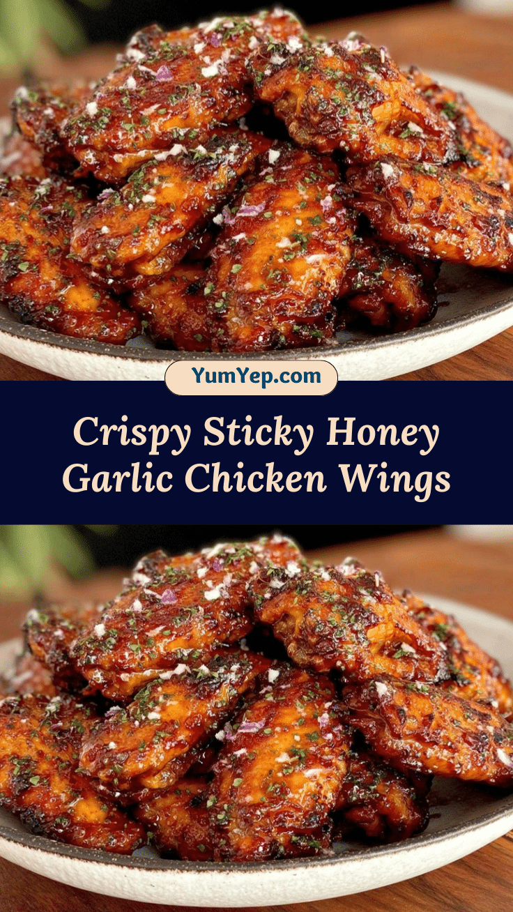 crispy sticky honey garlic chicken wings recipe