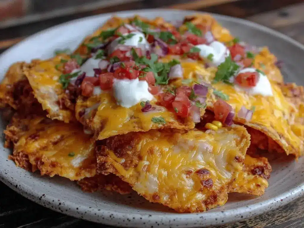 crispy ultimate loaded nachos - featured image
