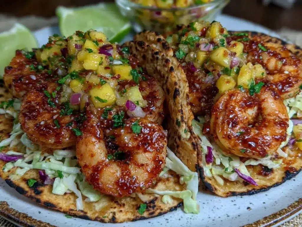 easy shrimp tacos - featured image