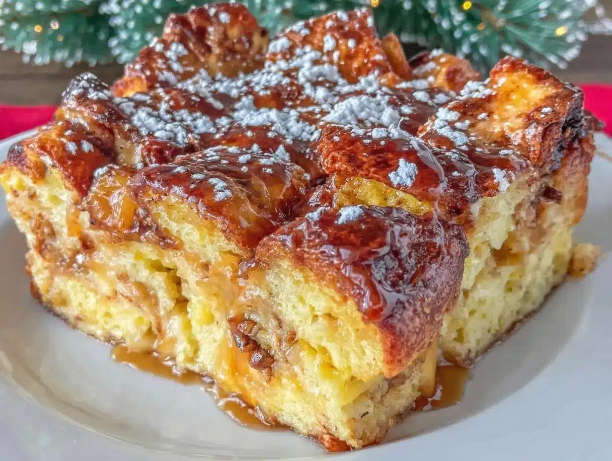 Eggnog French Toast Casserole preparation steps