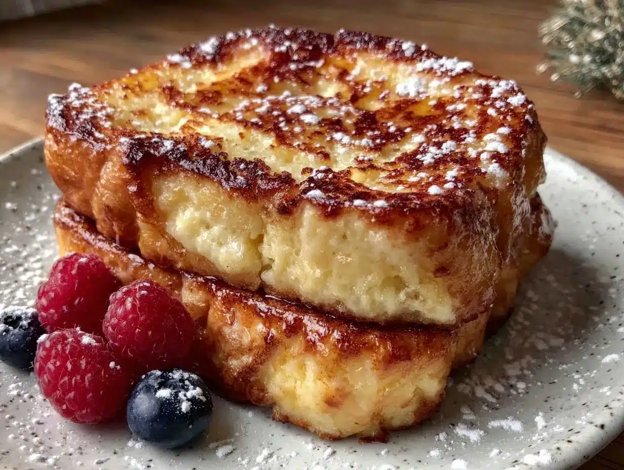 fluffy cinnamon-spiced french toast preparation steps