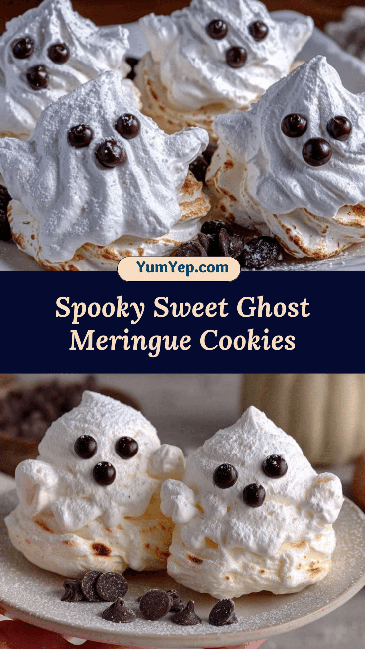 Fluffy Ghost Meringue Cookies recipe