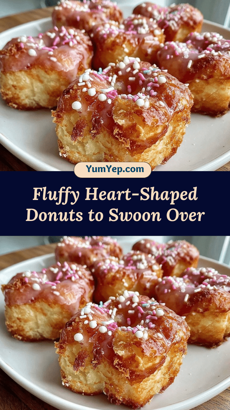 fluffy heart-shaped donuts recipe