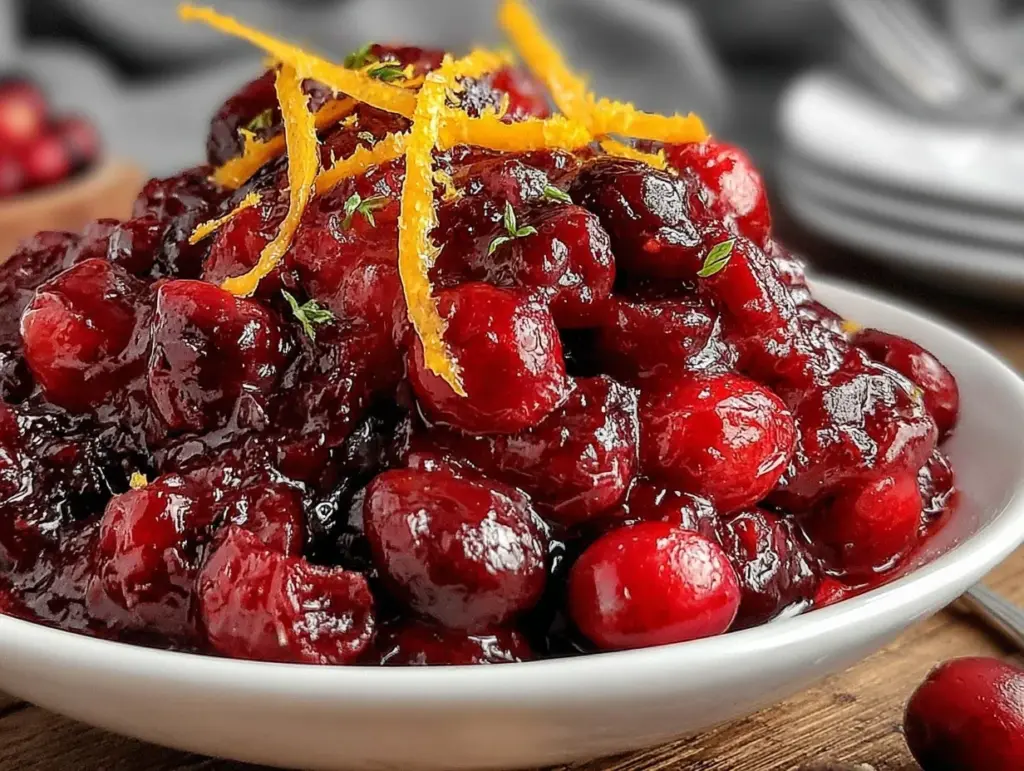 Fresh Cranberry Orange Sauce - featured image