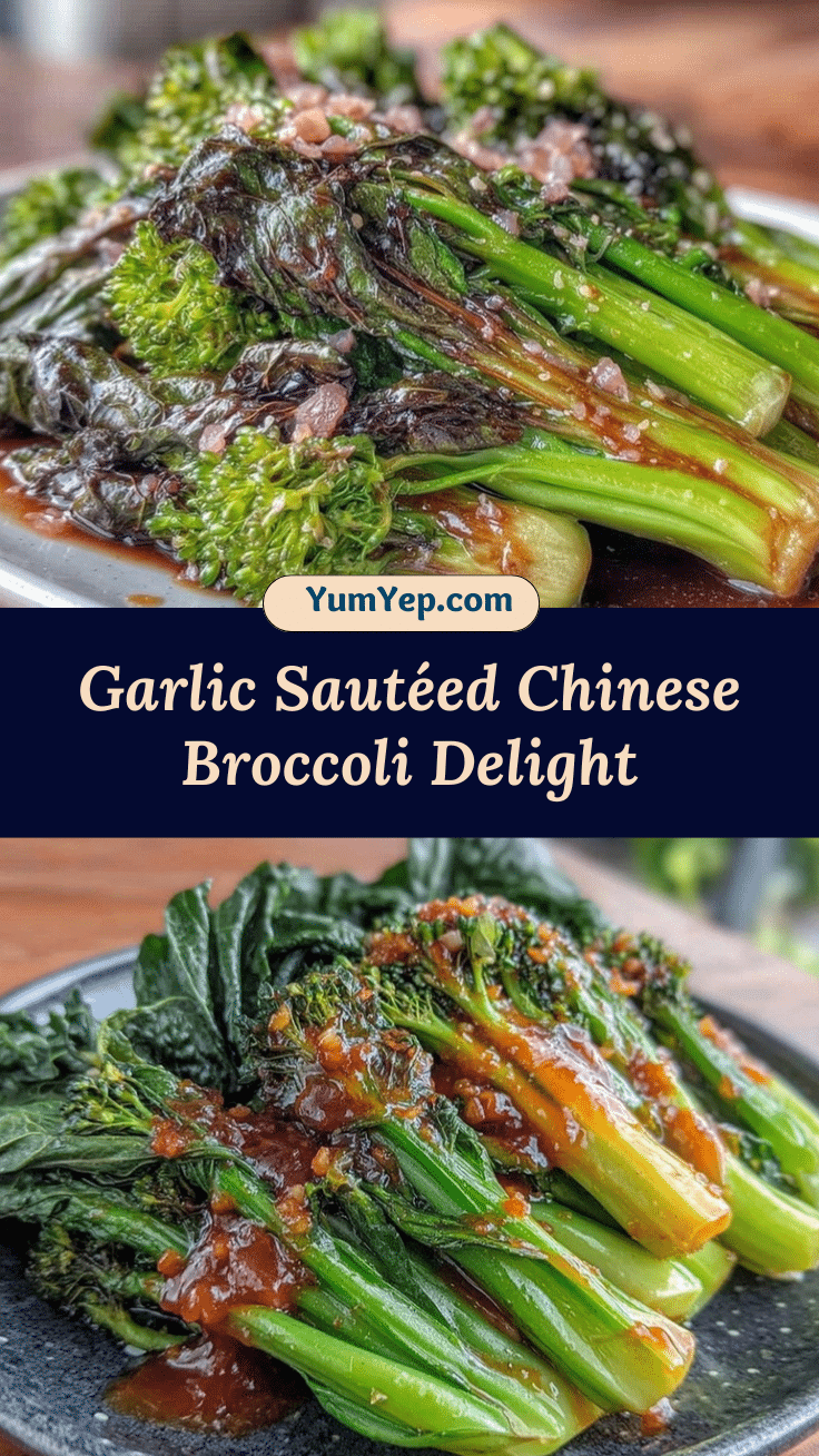 fresh garlic sautéed chinese broccoli recipe