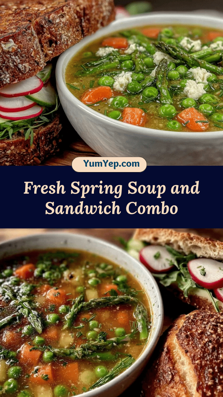 Fresh Spring Soup and Sandwich Combo recipe