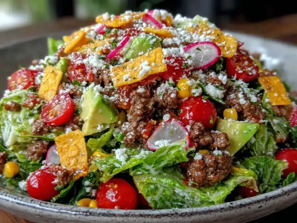 fresh taco salad bowl - featured image