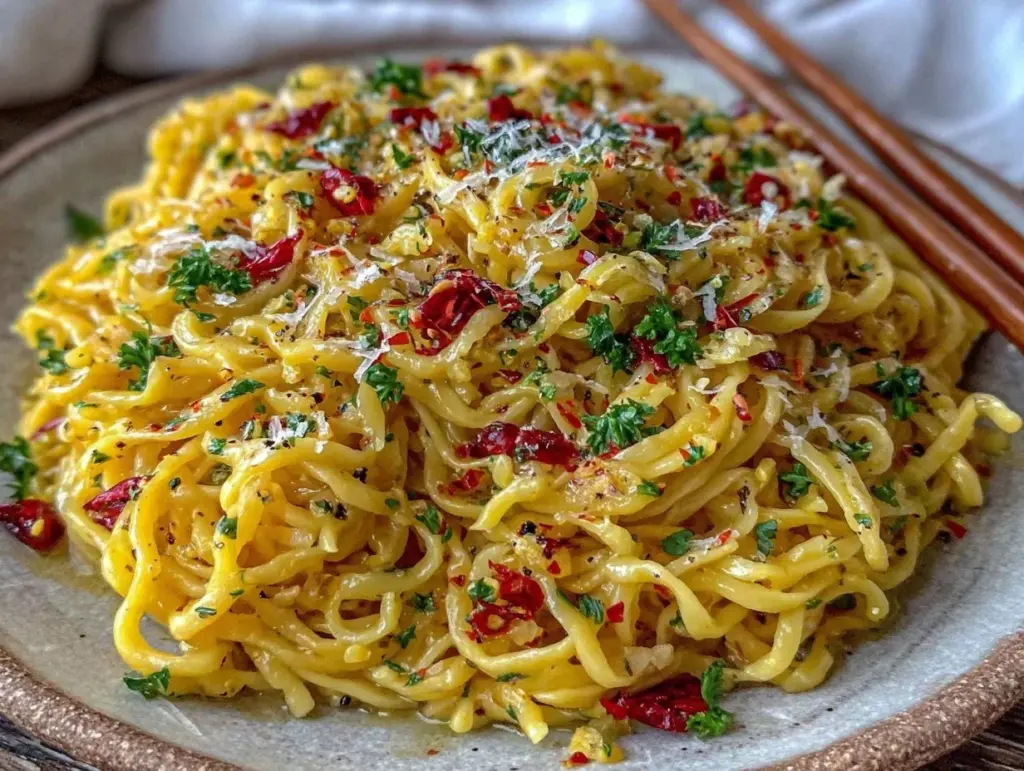 garlic butter noodles - featured image