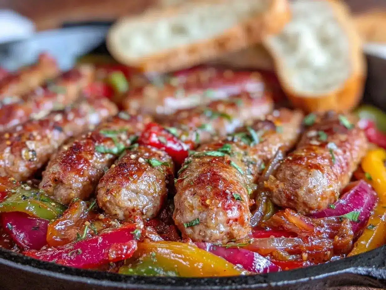 Italian sausage and peppers preparation steps