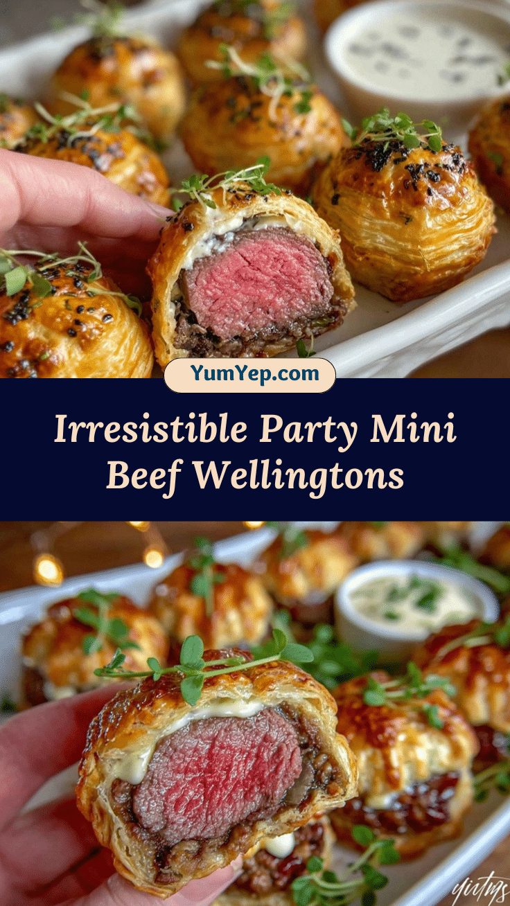 mini beef Wellingtons recipe