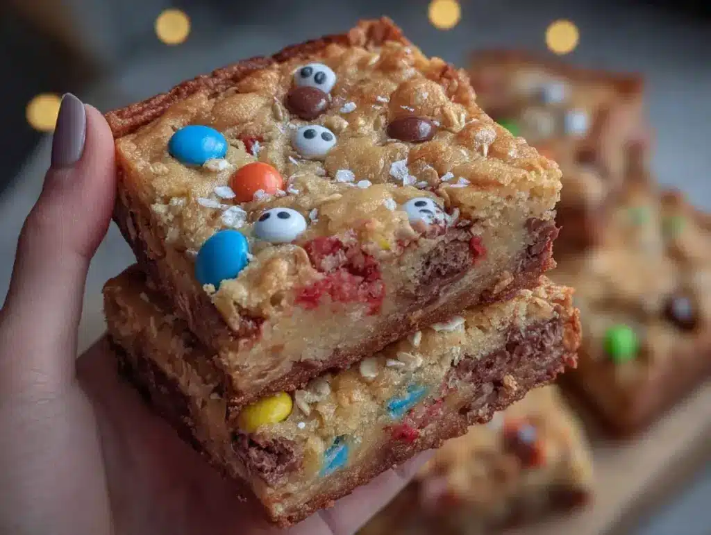 Monster Cookie Bars - featured image