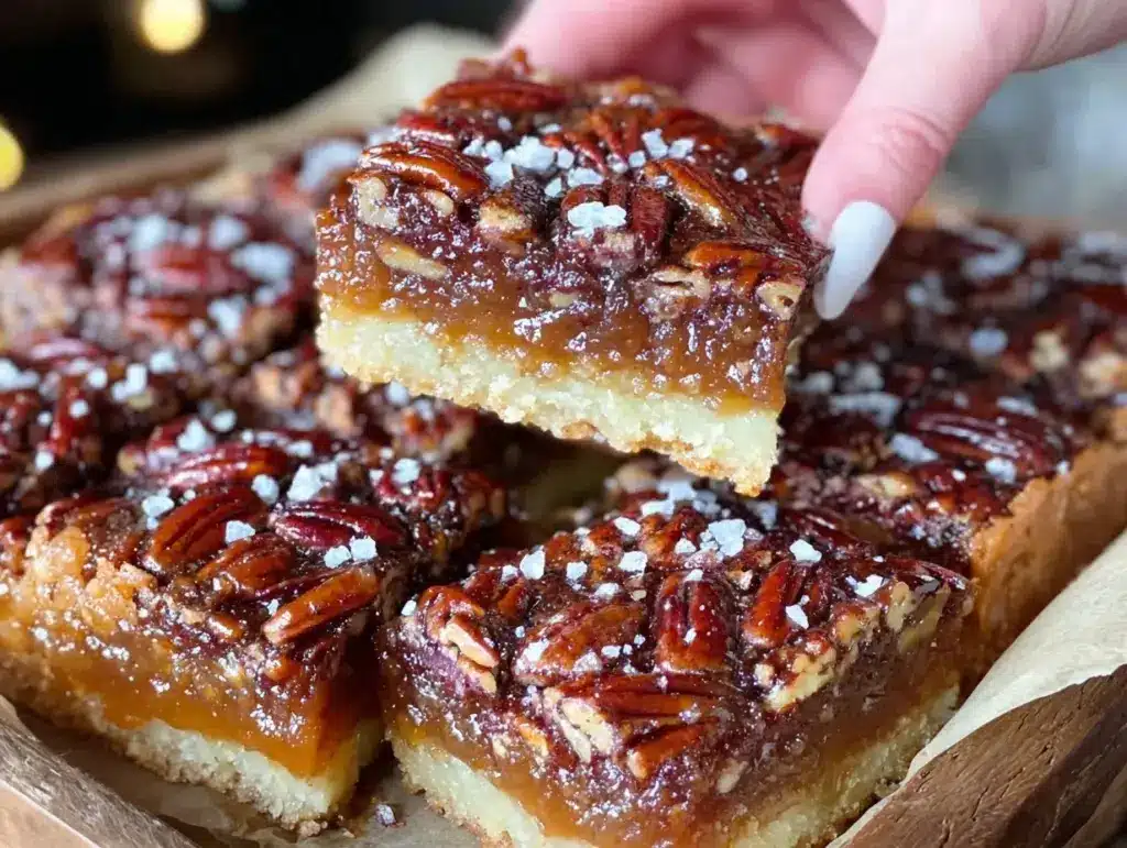 pecan pie bars - featured image