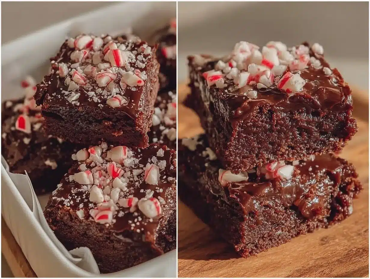 peppermint brownies preparation steps