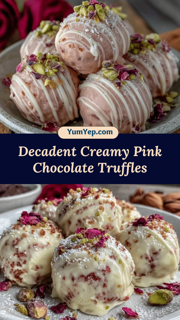 pink chocolate truffles recipe