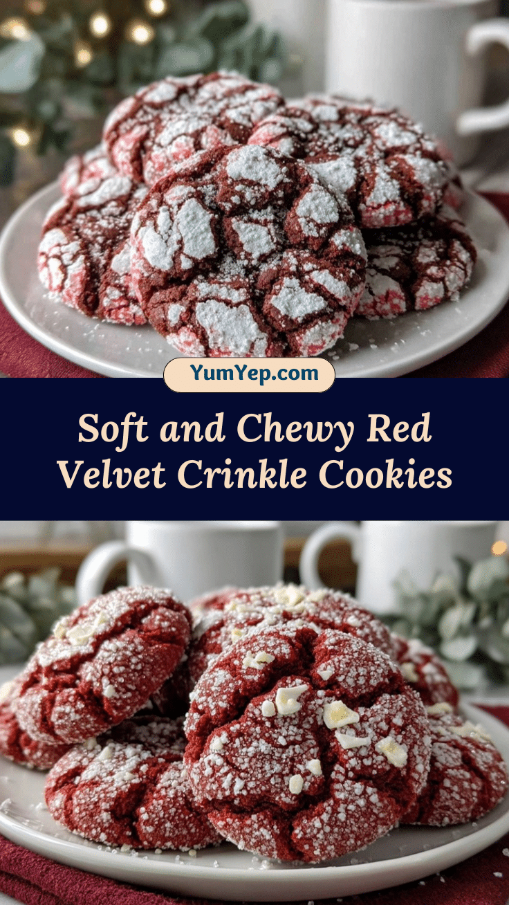 red velvet crinkle cookies recipe