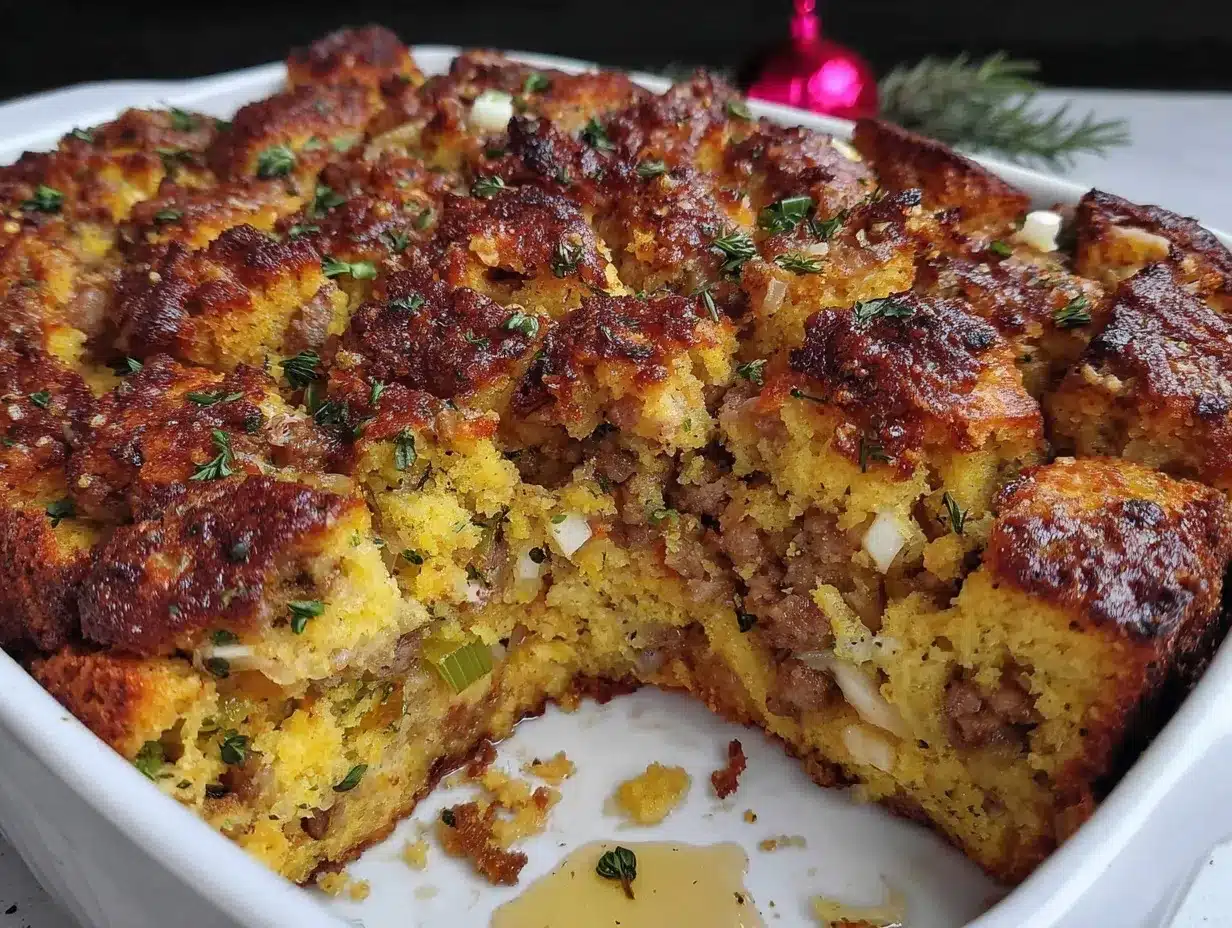sausage cornbread stuffing preparation steps