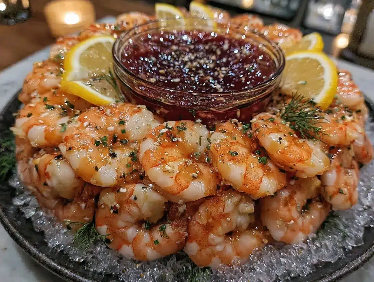 shrimp cocktail tower preparation steps
