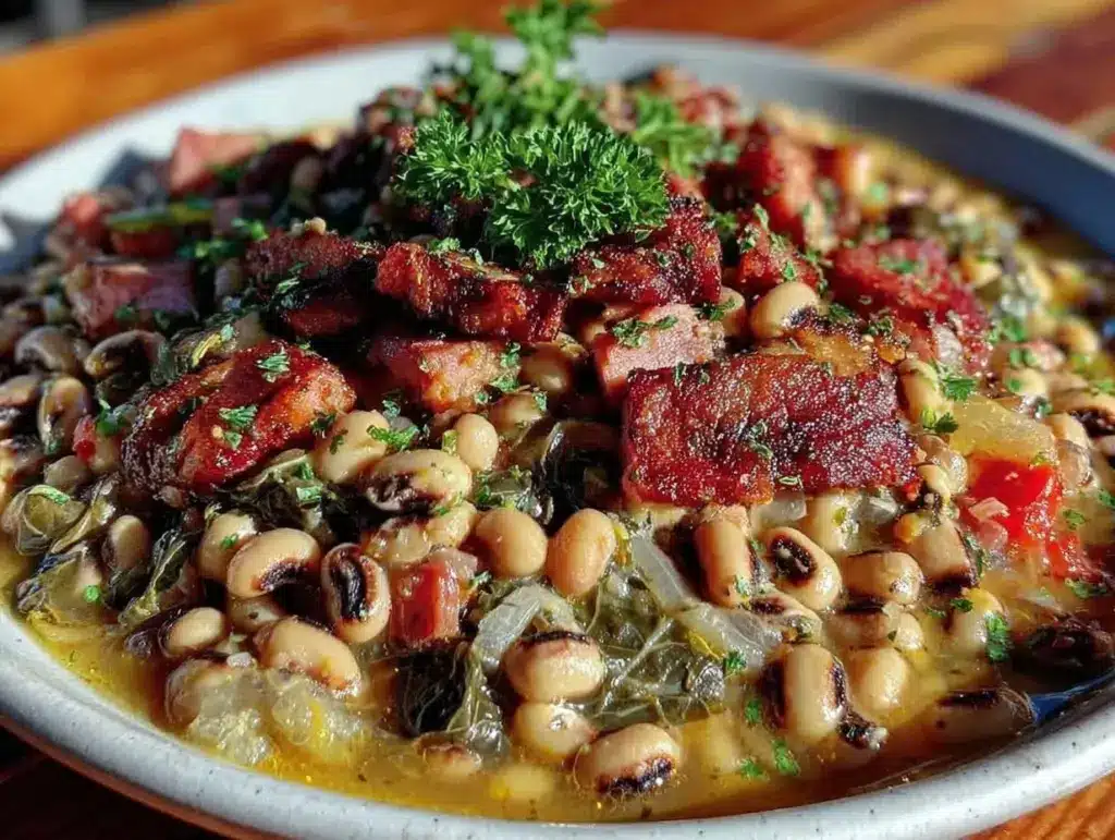 Southern Black Eyed Peas with Ham Hock - featured image