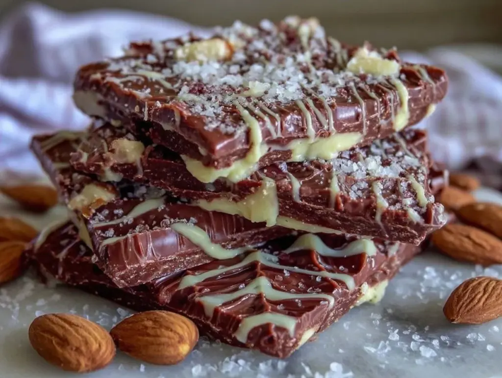 spiderweb chocolate bark - featured image