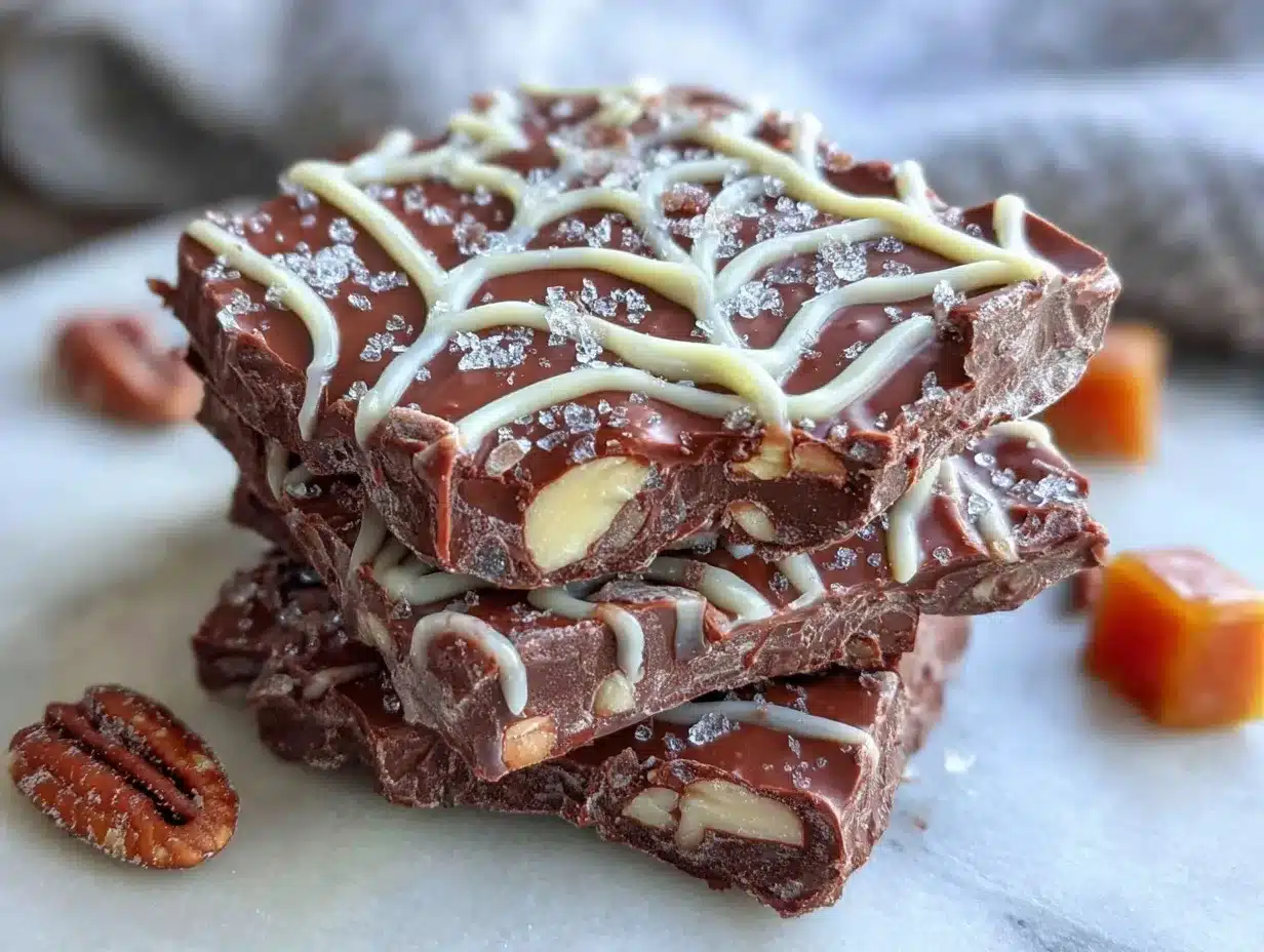 spiderweb chocolate bark preparation steps